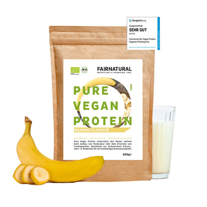 Bio Veganes Proteinpulver Banane ohne Soja - Ironwave