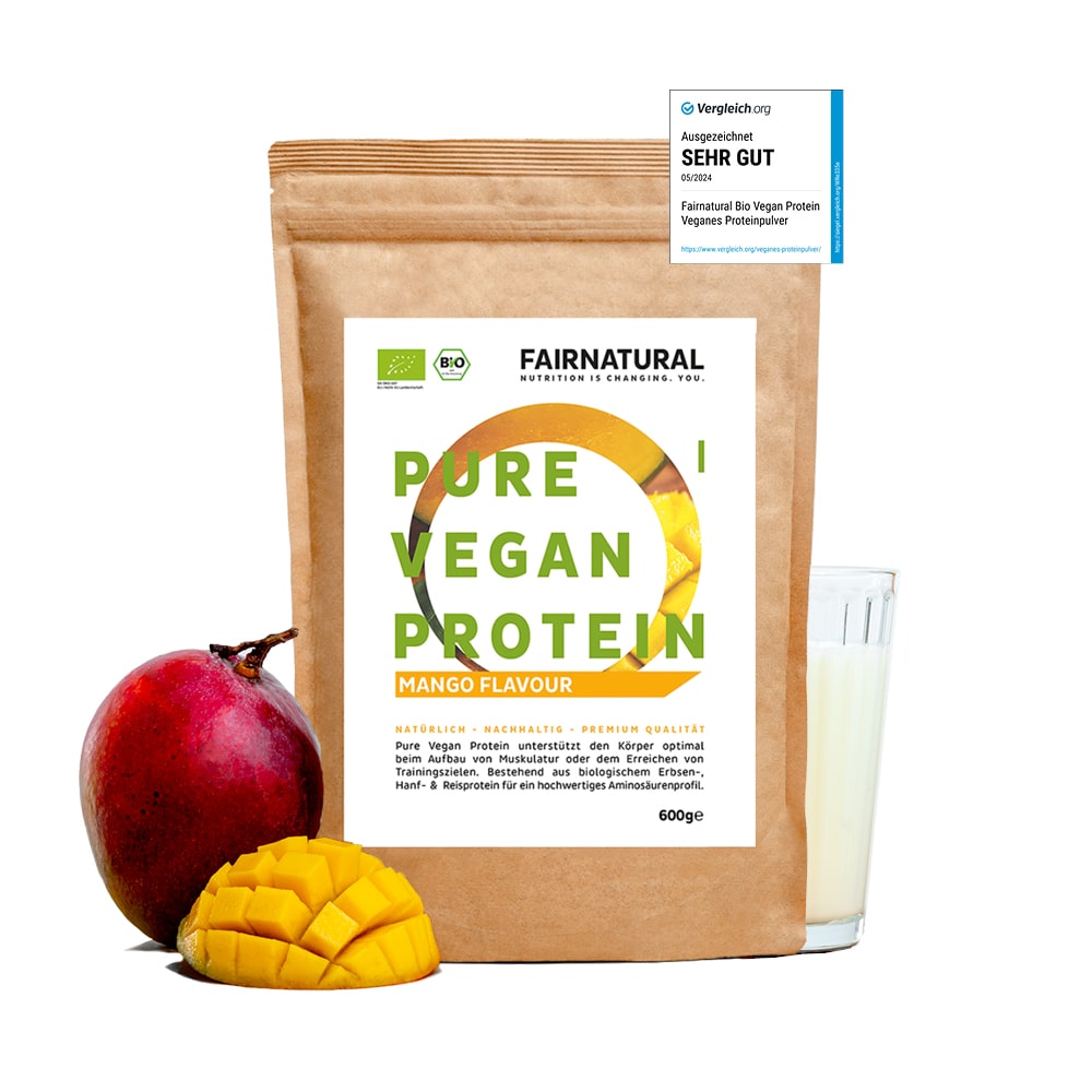 Bio Veganes Proteinpulver Mango ohne Soja - Ironwave