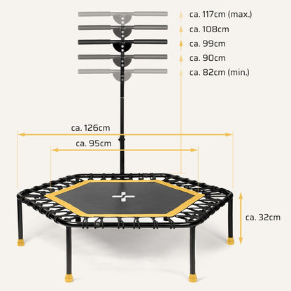 Höhenverstellbares Fitness Trampolin
