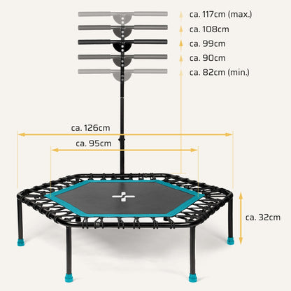 Höhenverstellbares Fitness Trampolin
