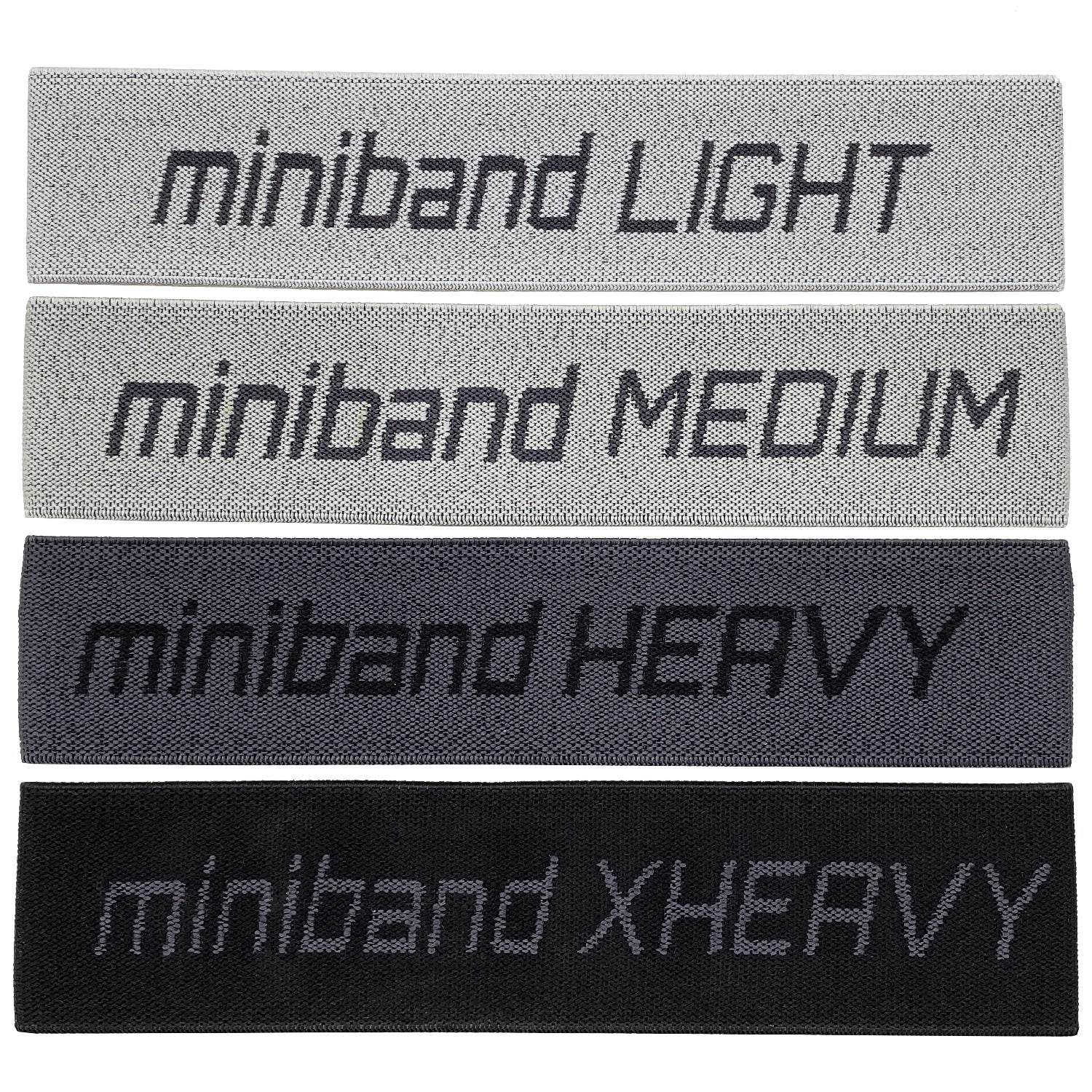 Miniband Set - 4 flexible mini Fitnessbands - Ironwave