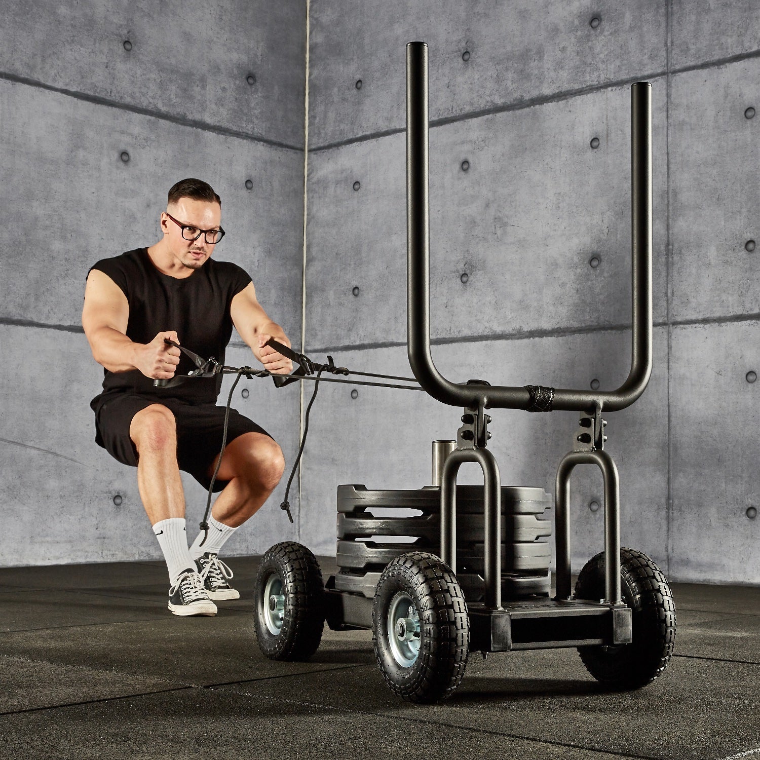 Pain Train - Patented Resistance Sled on wheels - Ironwave